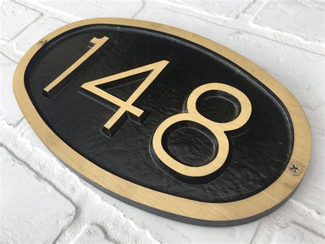 house numbers and letters plaques